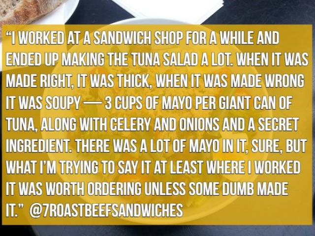 Restaurant Employees Know What You Should Never Eat There