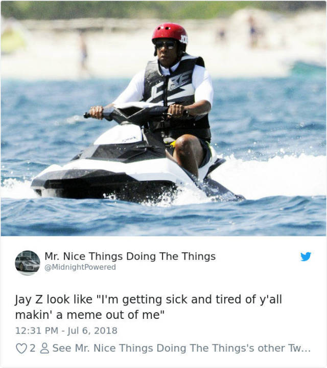 Jay-Z Looking Miserable On A Jet-Ski Is A Brand New Meme