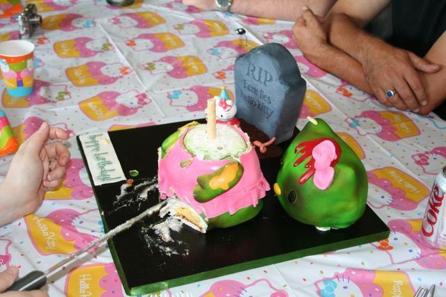 14 Hello Kitty Zombie Cake (14 pics)