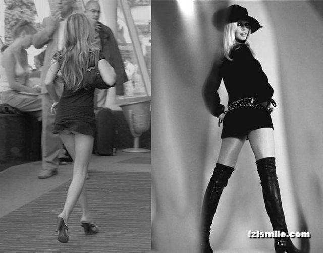 Mini-skirts from the 70's vs modern era (22 pics) - Izismile.com