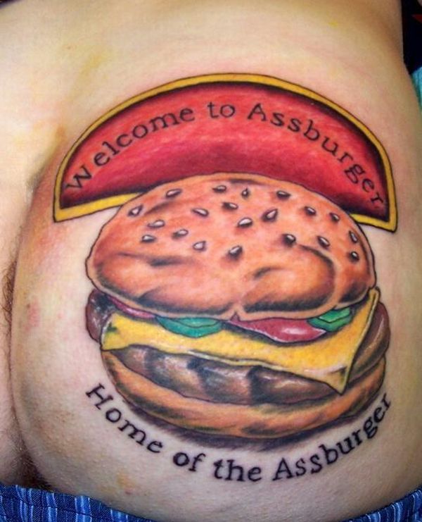 Hamburger tattoos (12 pics)