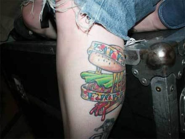 Hamburger tattoos (12 pics)