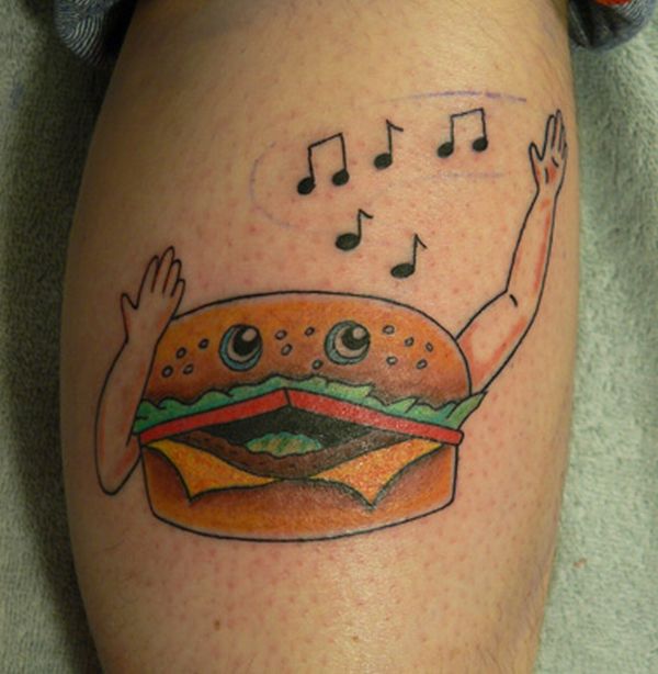 Hamburger tattoos (12 pics)