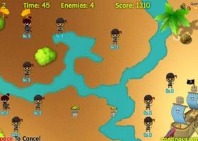 Ninjas vs. Pirates Tower Defense 2