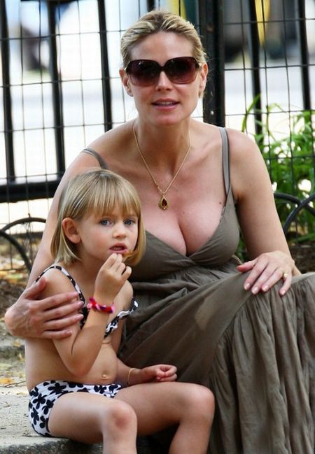 Supermodel Heidi Klum is pregnant and not just her belly is getting bigger :) (7 pics)