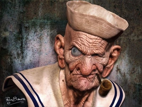 It is not easy to imagine cartoon characters real but this artistic work 