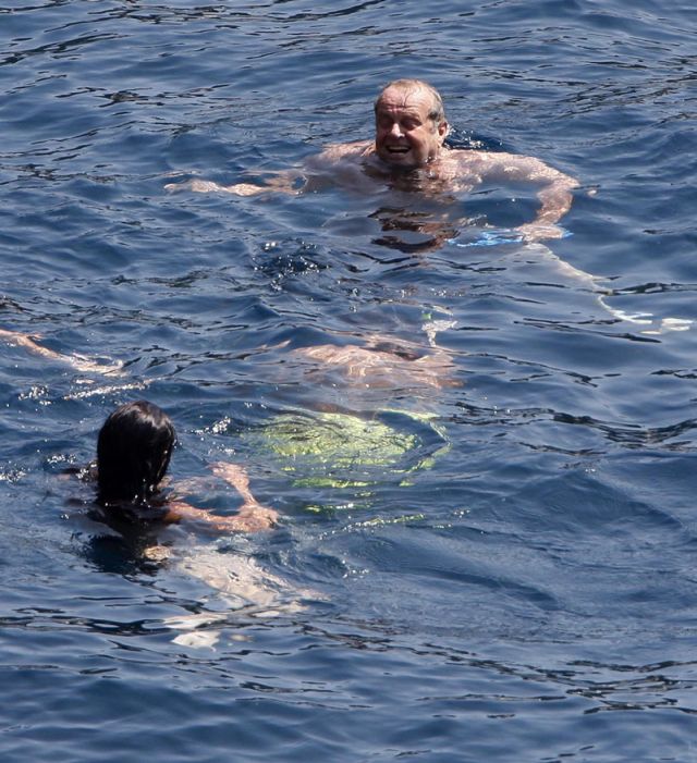 Jack Nicholson having fun out in the sea (12 pics)