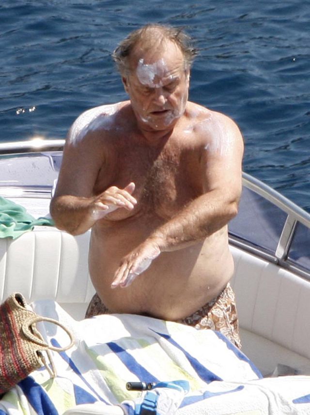 Jack Nicholson having fun out in the sea (12 pics)