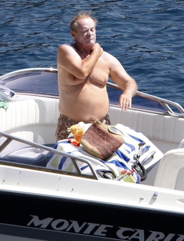 Jack Nicholson having fun out in the sea (12 pics)