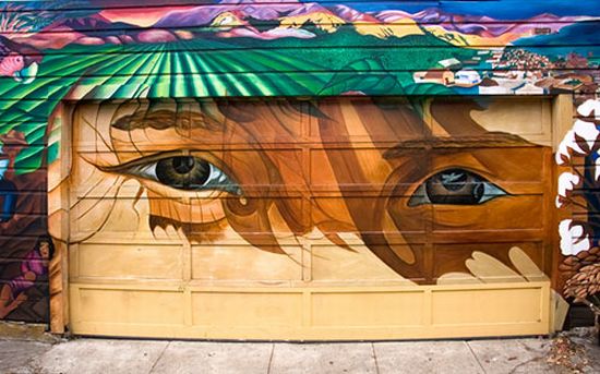 16 cool graffitis on garage doors (16 pics) - Izismile.com