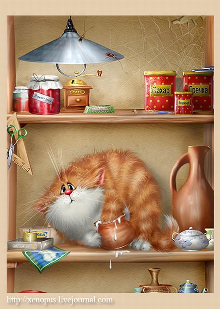 Funny cat drawings (24 pics) - Izismile.com