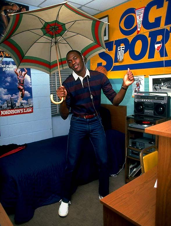 michael jordan's college