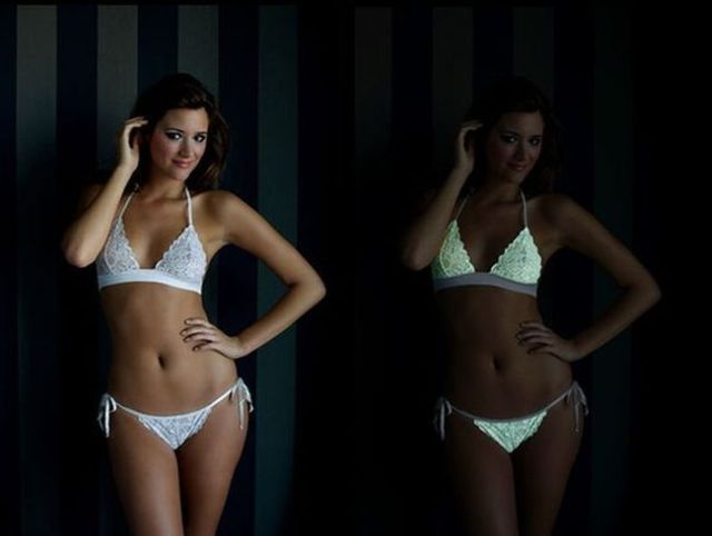 Glow in the Dark Lingerie (4 pics)