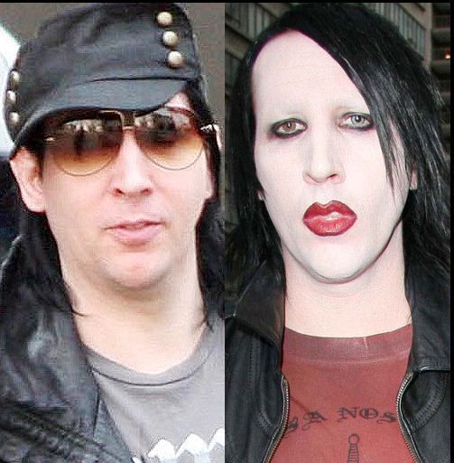 marilyn manson no makeup 2010. Celebrities without makeup (50