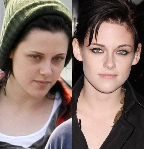 celebrity no makeup. 1 Celebrities with and without