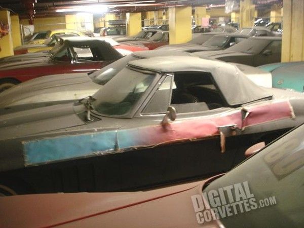 These photos are of scads of abandoned Corvettes some of which are very rare