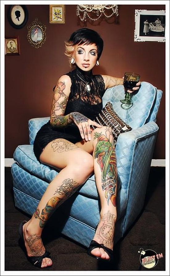 tattooed chicks. 22 Compilation of Girls with