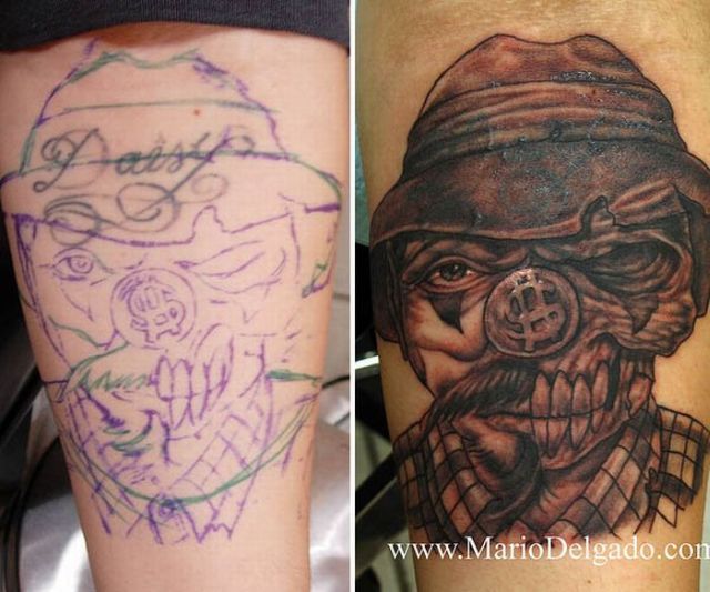 7 The Art of Covering a Tattoo with Another Tattoo (18 pics)