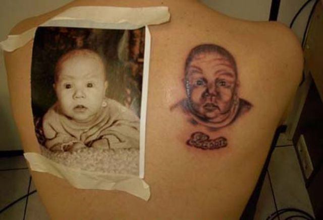 ugly babies in world. The Ugliest Baby Tattoos (11