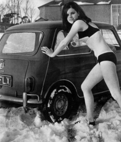14 Babes in Vintage Vehicle Ads 20 pics 