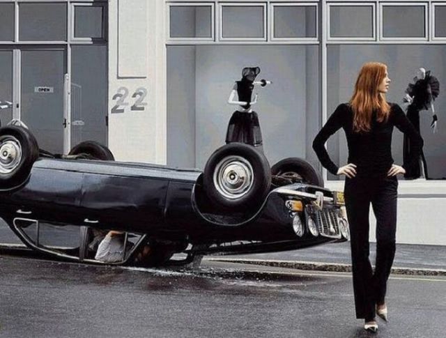 Babes in Vintage Vehicle Ads (20 pics)