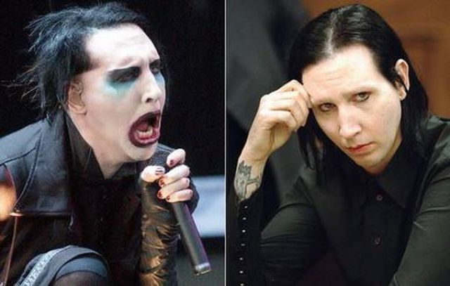marilyn manson with out makeup. Celebrities without Makeup (50
