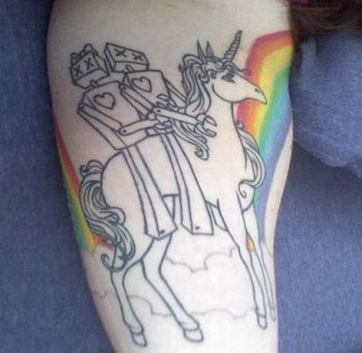 45 Weird Unicorn Tattoos (51 pics)