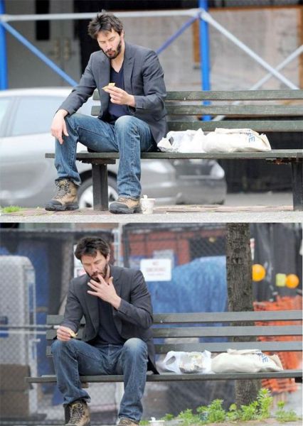 keanu reeves sad sandwich. Sad Keanu Reeves (42 pics)