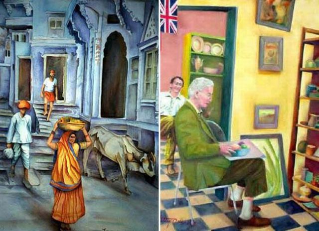 Amazing Paintings of a Blind Artist (10 pics)