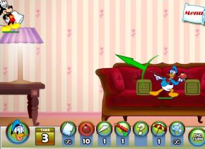 Mickey And Friends In Pillow Fight