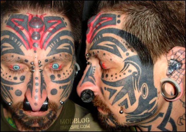 Horrible Face Tattoos (30 pics)