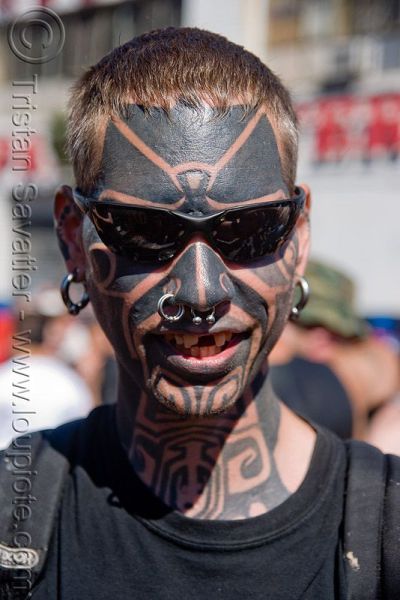 Horrible Face Tattoos (30 pics)