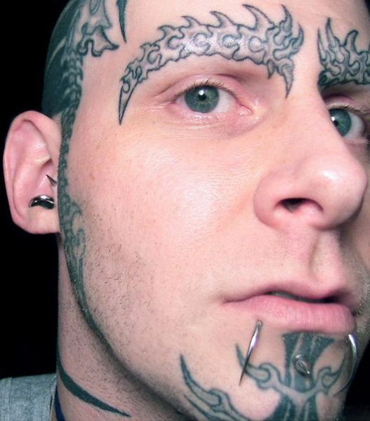 number 23 tattoo. 23 Horrible Face Tattoos (30