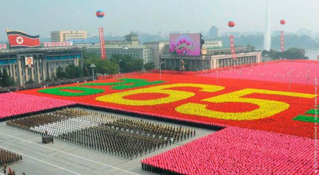 north korean army parade. Return to North Korean