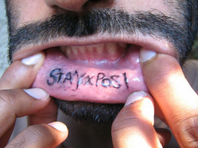 Horrible Self-made Tattoos
