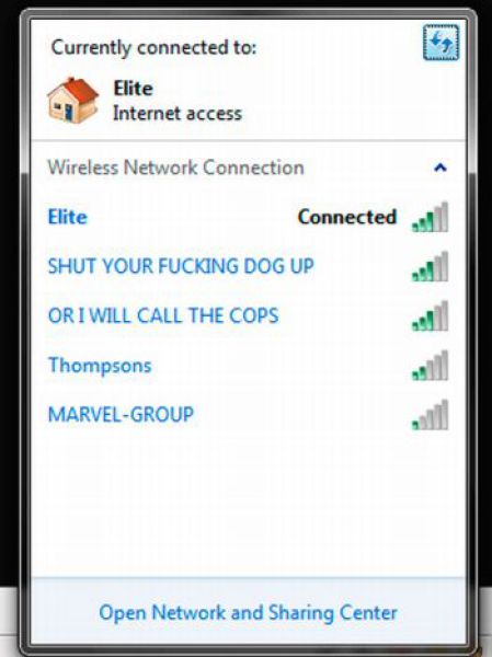 Funny Wi-Fi Network Names (27 pics)