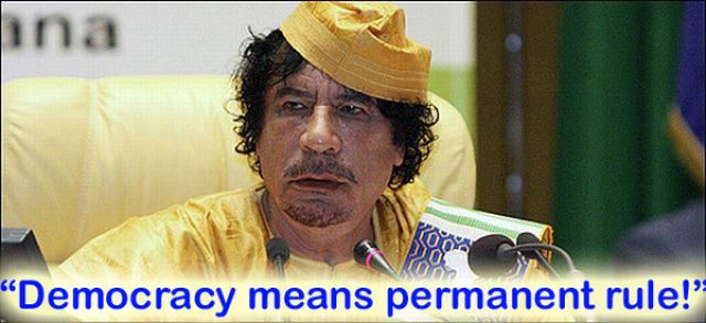 Silliest Gadaffi Quotes