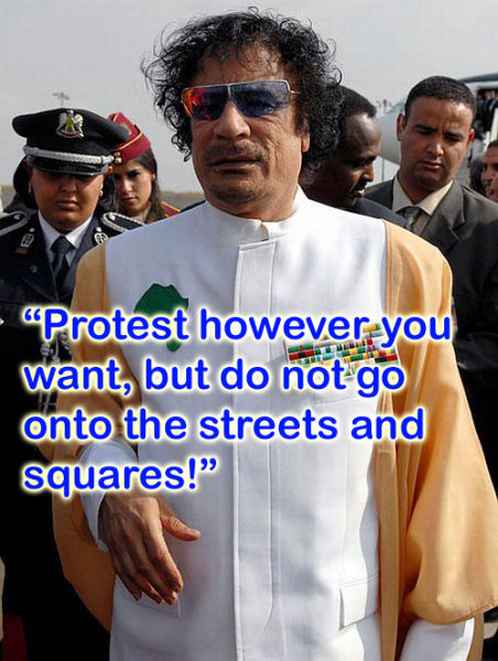Silliest Gadaffi Quotes
