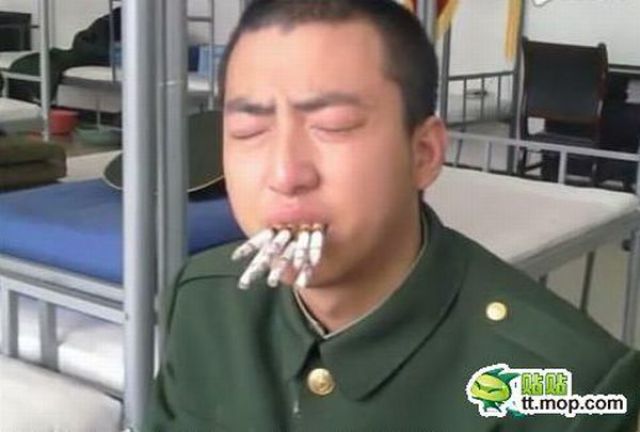 How They Make Chinese Soldiers Quit Smoking