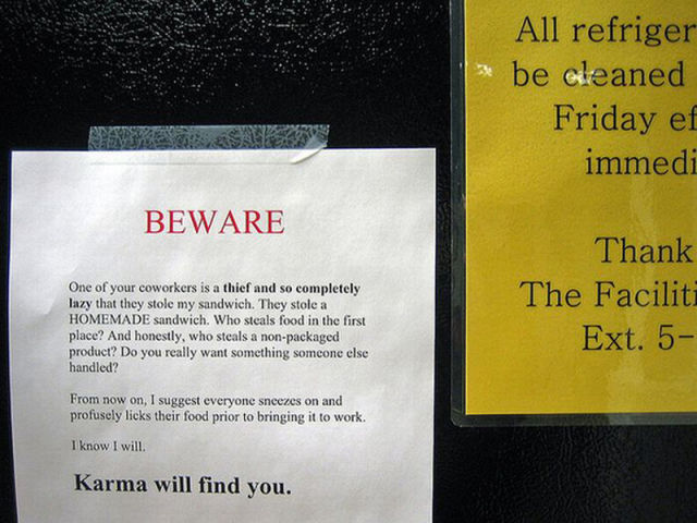 Don't Steal My Lunch: Hilarious Fridge Notes (25 pics) - Izismile.com