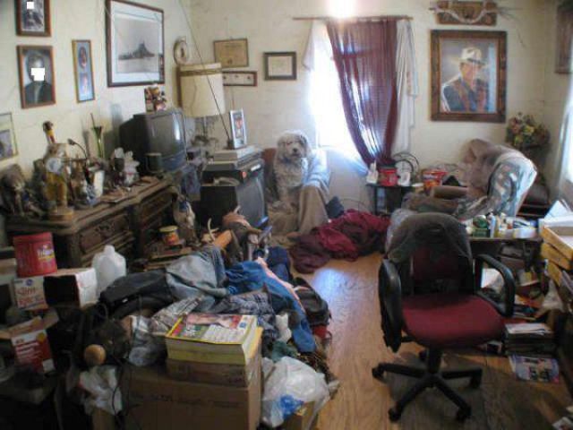 digusting living room conditions