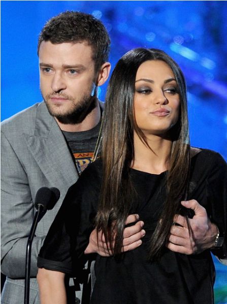 Mila Kunis and Justin Timberlake at MTV Movie Awards