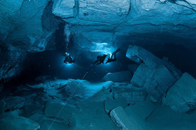 Mesmerizing Underwater Cave Photos