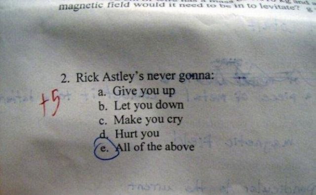 Funny Answers to Test Questions (38 pics)