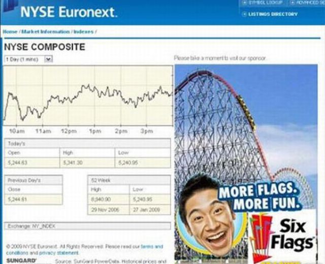 Advertisements in Bad Places