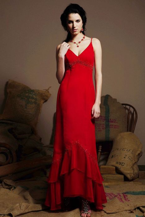 Red Hot Girls in Red Hot Dresses