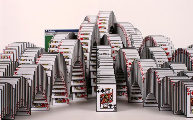 An Incredible Real Life Solitaire Screen