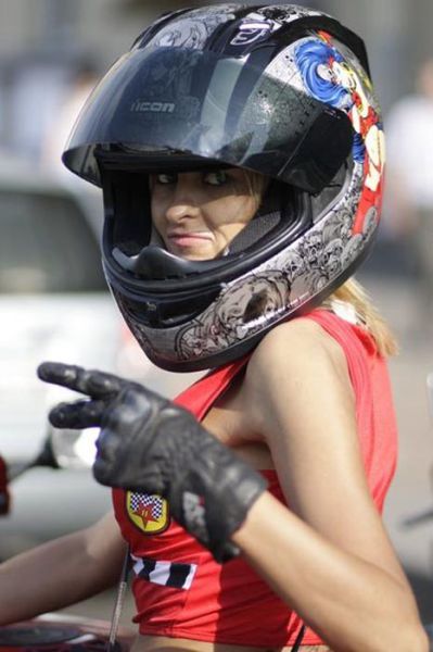 Emma, a Motorcycle Chick