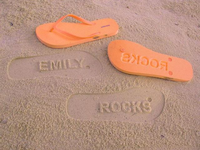 Awesome Flip Flop Footprints