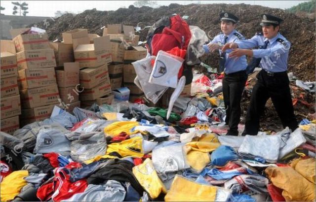 Counterfeit Goods’ Destruction in China